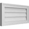 Ekena Millwork Vertical Surface Mount PVC Gable Vnt: Non-Functional, w/2"W x 1-1/2"H, Brickmould Frame, 24"W x 12"H GVPVE24X1202SN - alternate 4
